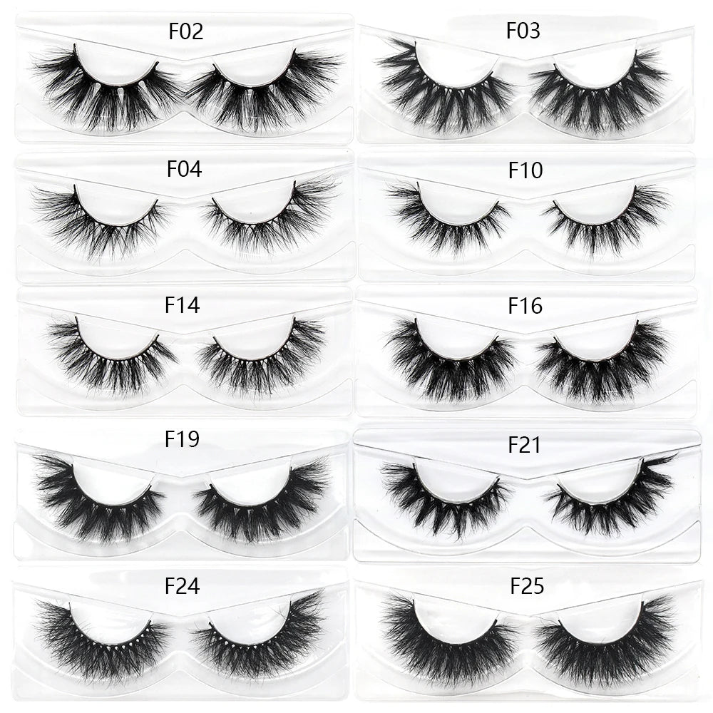 Faux cils en vison en gros — cils doux, duveteux et naturels, parfaits pour extensions de cils et usage professionnel