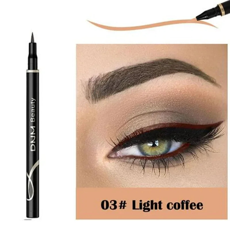 Set 12 Crayons Eyeliner Liquide – Waterproof, Facile à Appliquer, Mat, Couleurs Bleu, Rouge, Vert, Blanc, Or et Marron