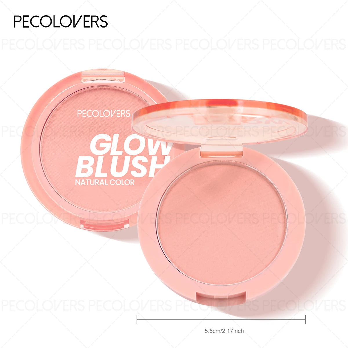 Palette de Blush 1 pièce — Résistante à l’Eau, Teinte Rose, Facile à Appliquer, Effet Maquillage 3D Naturel, Fini Mat, Nuances de Rouge