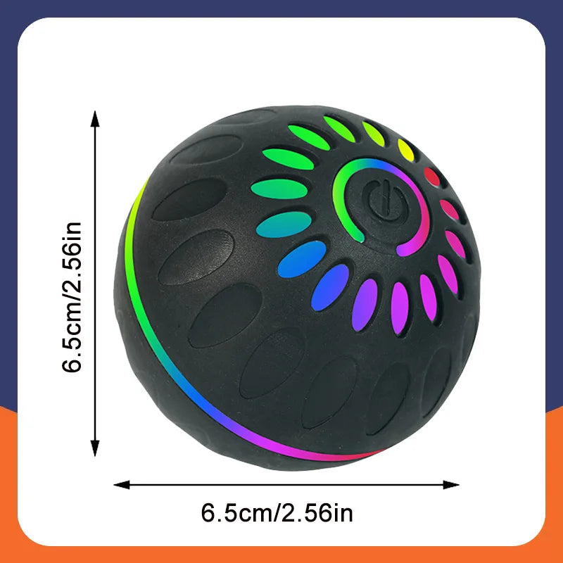 Smart Automatic Rolling Dog Ball – USB Rechargeable Interactive Pet Toy