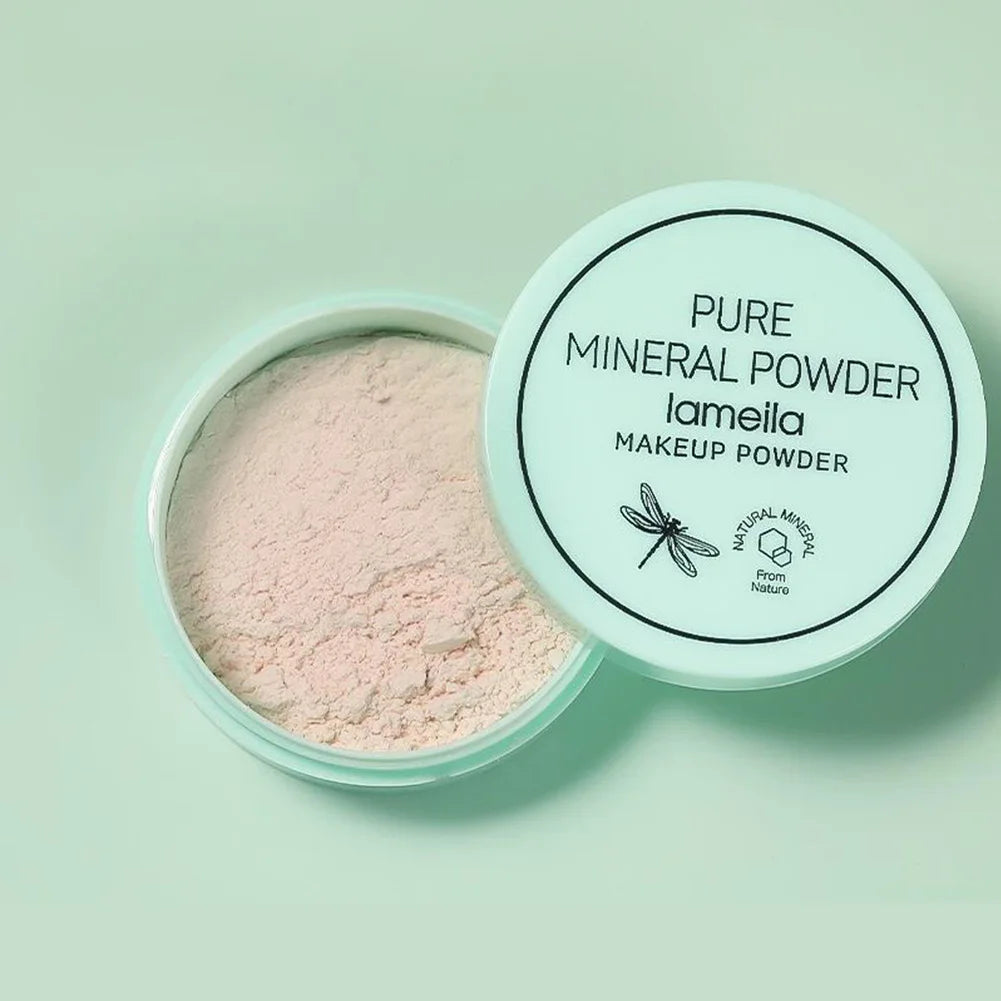 Poudre Minérale Waterproof pour le Visage – Contrôle du Sébum, Poudre Fixante Translucide, Haute Couvrance, Fixateur de Maquillage pour Femme