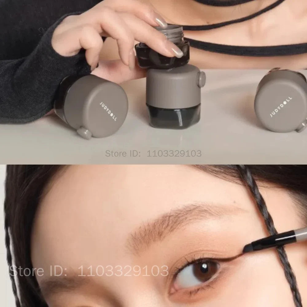 Eyeliner gel  – noir ou marron, waterproof, anti-bavure, longue tenue, séchage rapide, maquillage des yeux