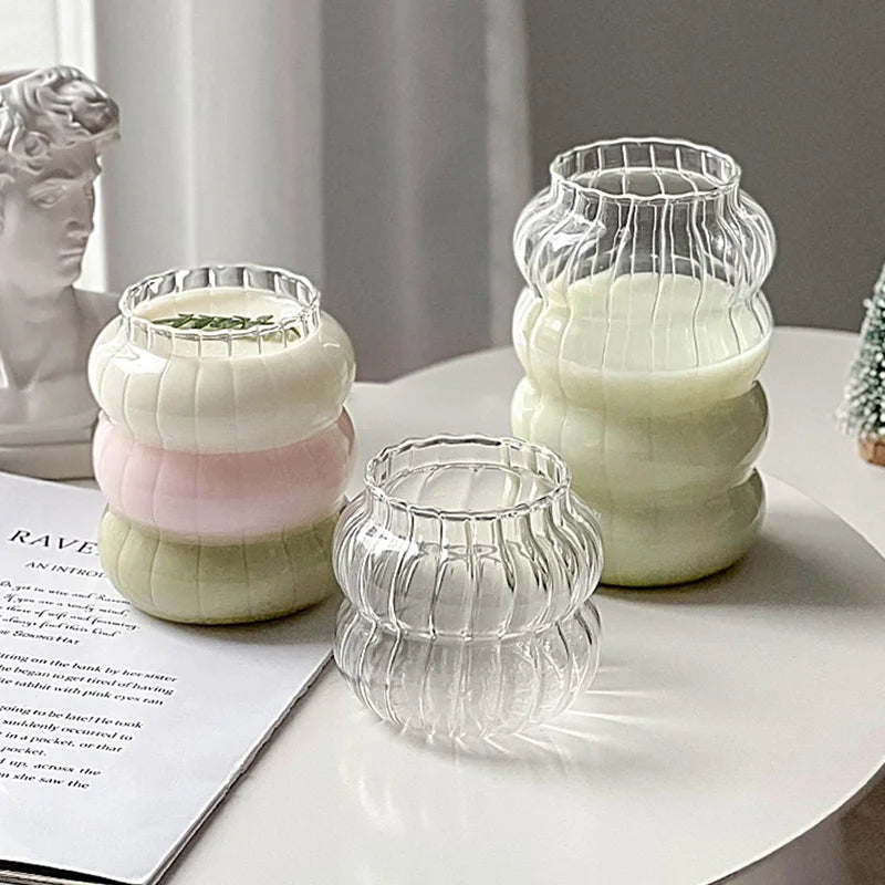 Aesthetic Glass Cups Set – Iced Coffee, Latte, Cocktail & Wine Glass Drinkware Collection