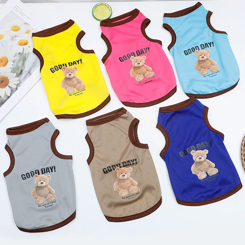 Breathable Summer Pet Vest – Lightweight Clothes for Dogs & Cats