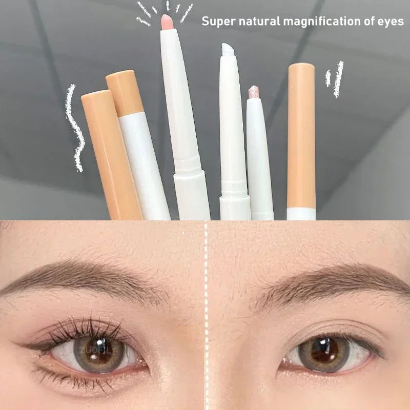 Stylo Pailleté Rose – Couleur Naturelle, Effet Lumineux, Mat, Crayon Fard à Paupières, Colle Eyeliner, Étanche, Maquillage Coréen
