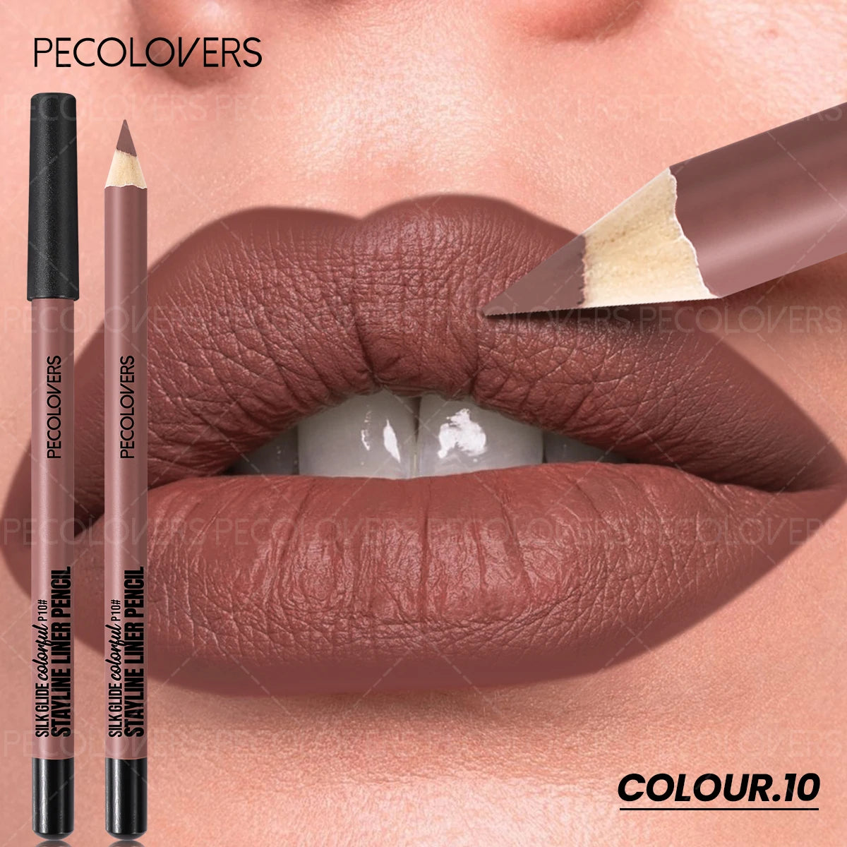 1 Pièce Crayon à Lèvres Mat – Waterproof, Longue Tenue, Plusieurs Couleurs, Idéal Halloween et Noël