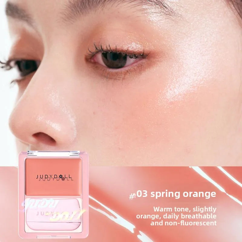 Palette Crème— Blush et Highlighter, Fini Lumineux (Dewy Glow), Multi-Usage pour Joues, Yeux et Lèvres, Effet Floutant et Volumisant