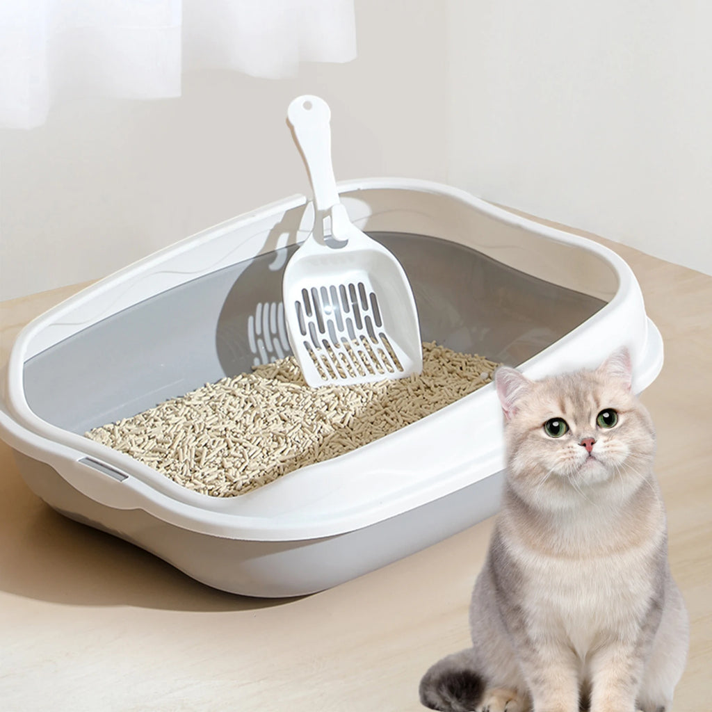 KittyComfort™ | Open-Top Litter Box for Cats