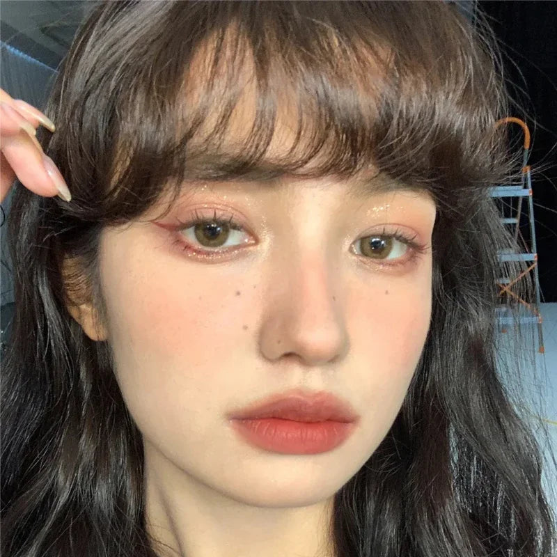 Crayon Eyeliner Liquide Séchage Rapide – Waterproof, Longue Tenue, Marron Thé et Blanc, Texture Lisse,Maquillage des Yeux