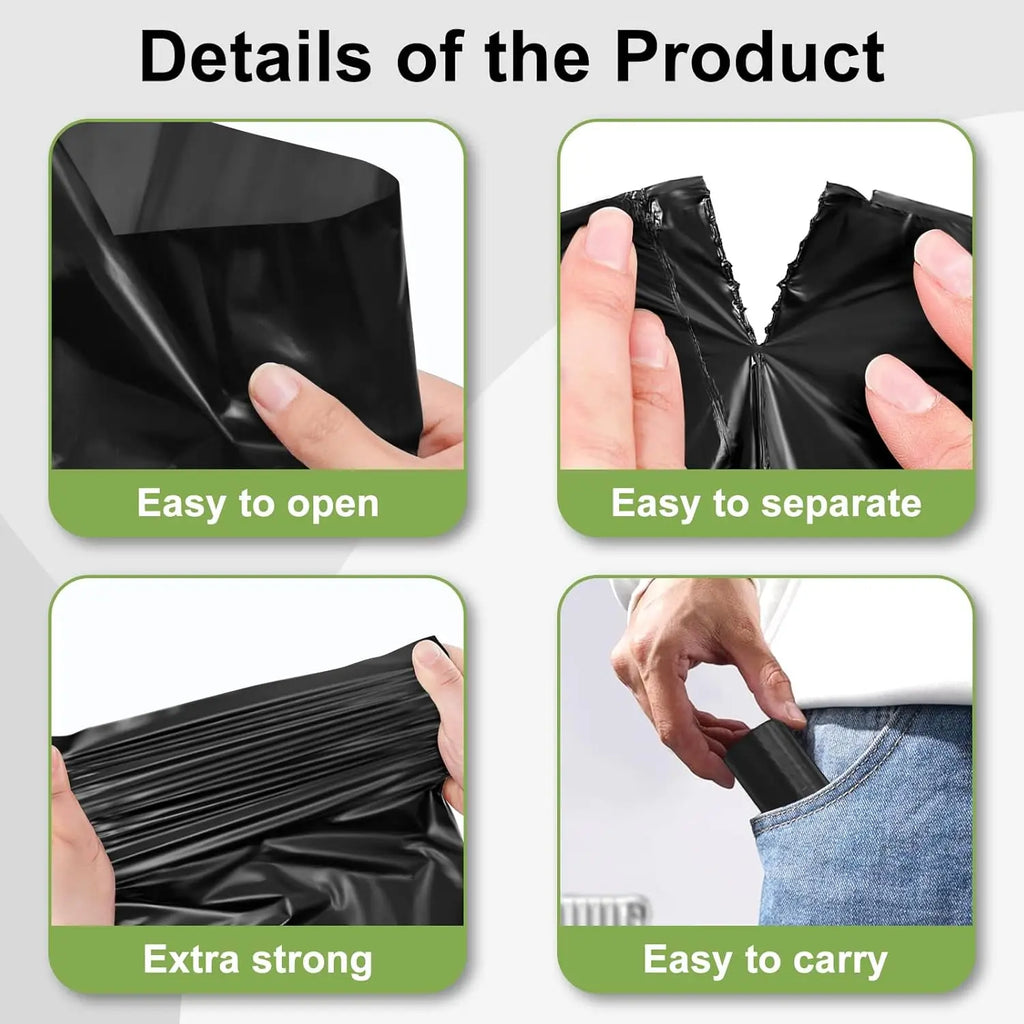 Portable Dog Poop Bags with Dispenser – Leak-Resistant Pet Waste Bags