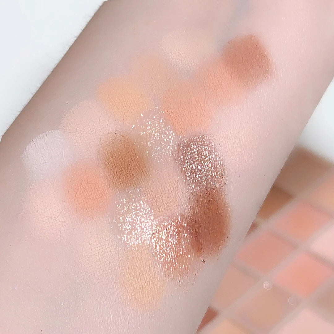 Palette fards à paupières 20 couleurs, tons chauds romantiques et smoky, mats et pailletés, haute pigmentation, anti-bavures, maquillage beauté