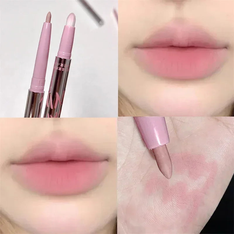 Crayon à Lèvres Mat Velours – Contour des Lèvres, Waterproof, Longue Tenue, Anti-Transfert, Teintes Nude, Maquillage des Lèvres