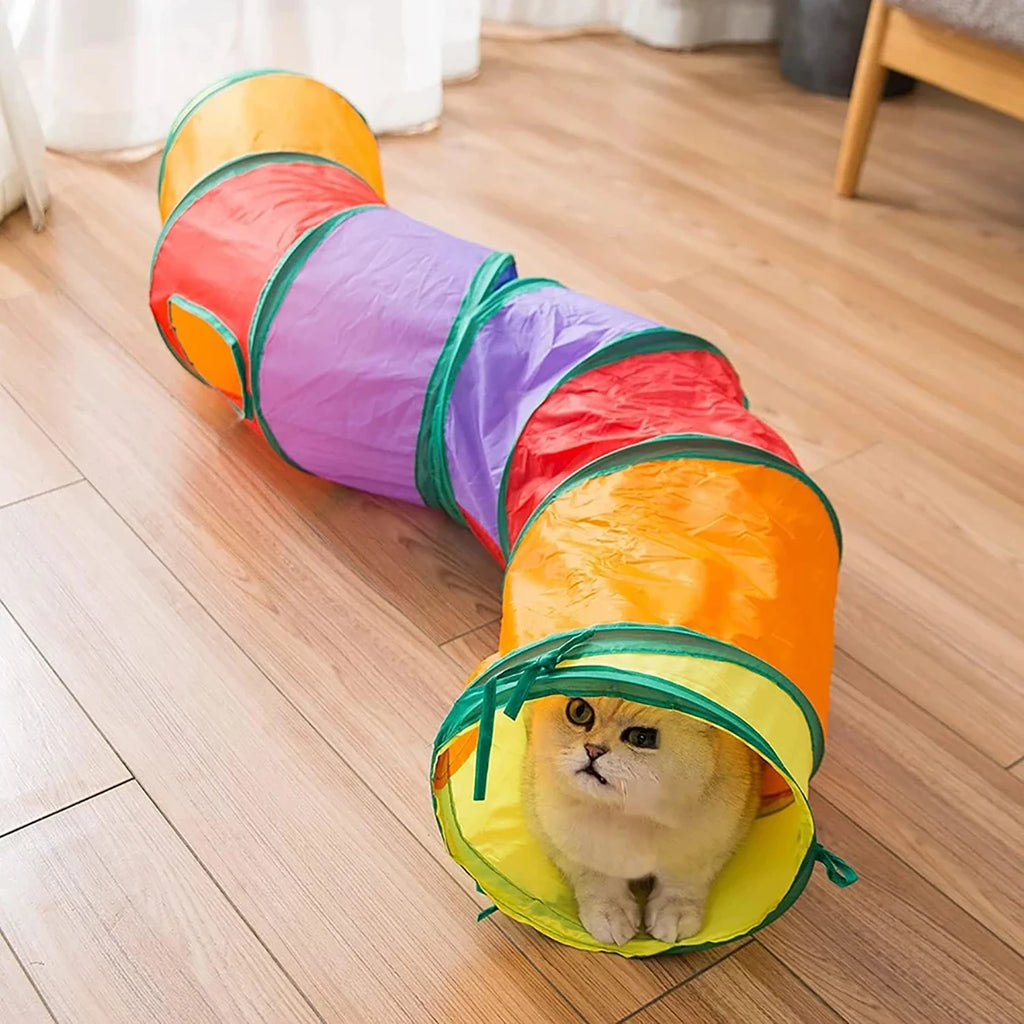 Foldable Cat Tunnel – Interactive Play Tunnel for Cats & Kittens