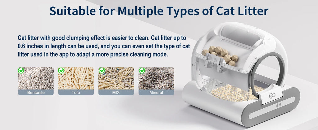 65L Self-Cleaning Cat Litter Box – Smart App-Controlled Automatic Litter Box