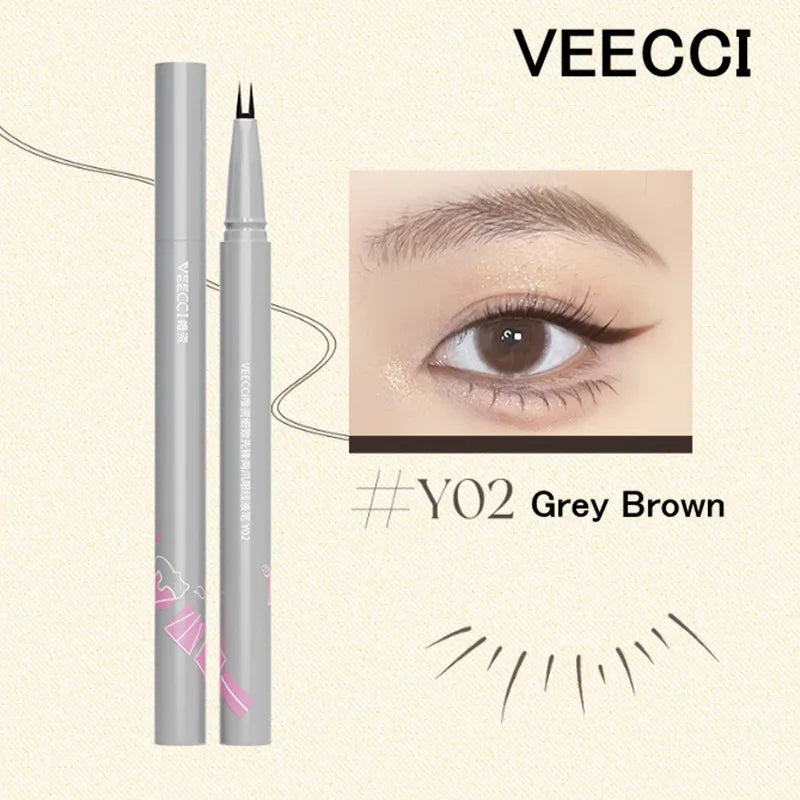 Stylo Multifonction – Eyebrow Liquide, Cils Inférieurs, Eyeline Aegyo-sal, 2 Fourches, Étanche, Maquillage Naturel des Yeux, Outil Beauté
