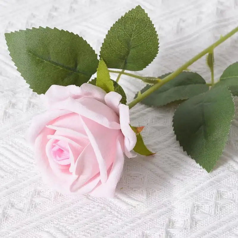 Artificial Rose Flower Stems – Realistic Red Roses for Home & Wedding Décor