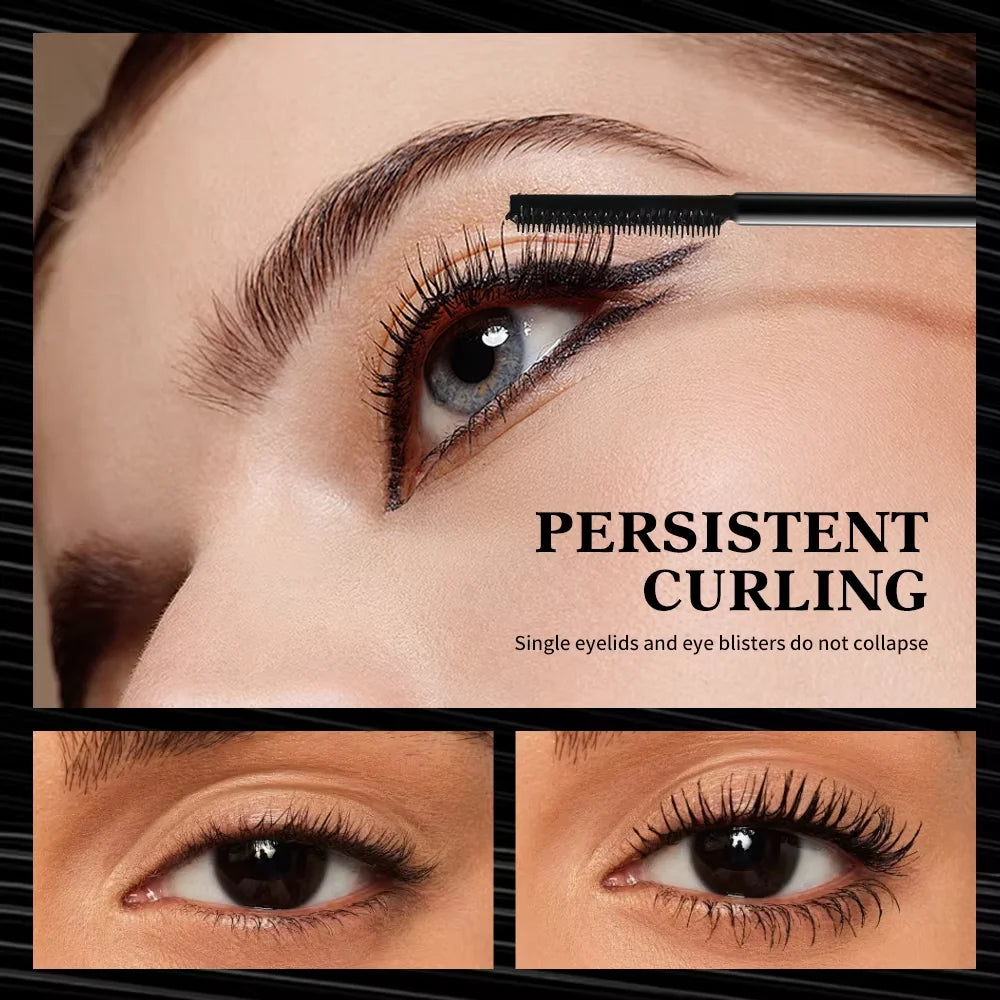 Mascara waterproof épais longue tenue recourbant effet volumisant grands yeux outil maquillage