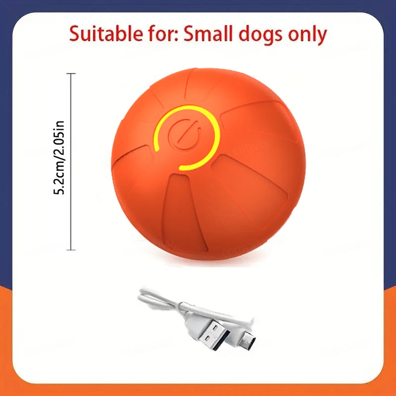 Smart Automatic Rolling Dog Ball – USB Rechargeable Interactive Pet Toy