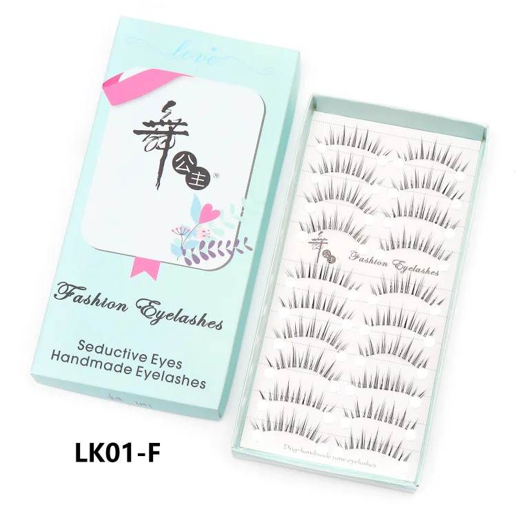 10 paires de cils naturels – Cils manga en bande complète, maquillage – Vente en gros, dropshipping, extensions de cils, faux cils style anime
