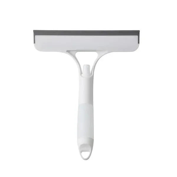 Multi-Function Window Cleaning Brush – Spray Glass Wiper with Rubber Scraper
