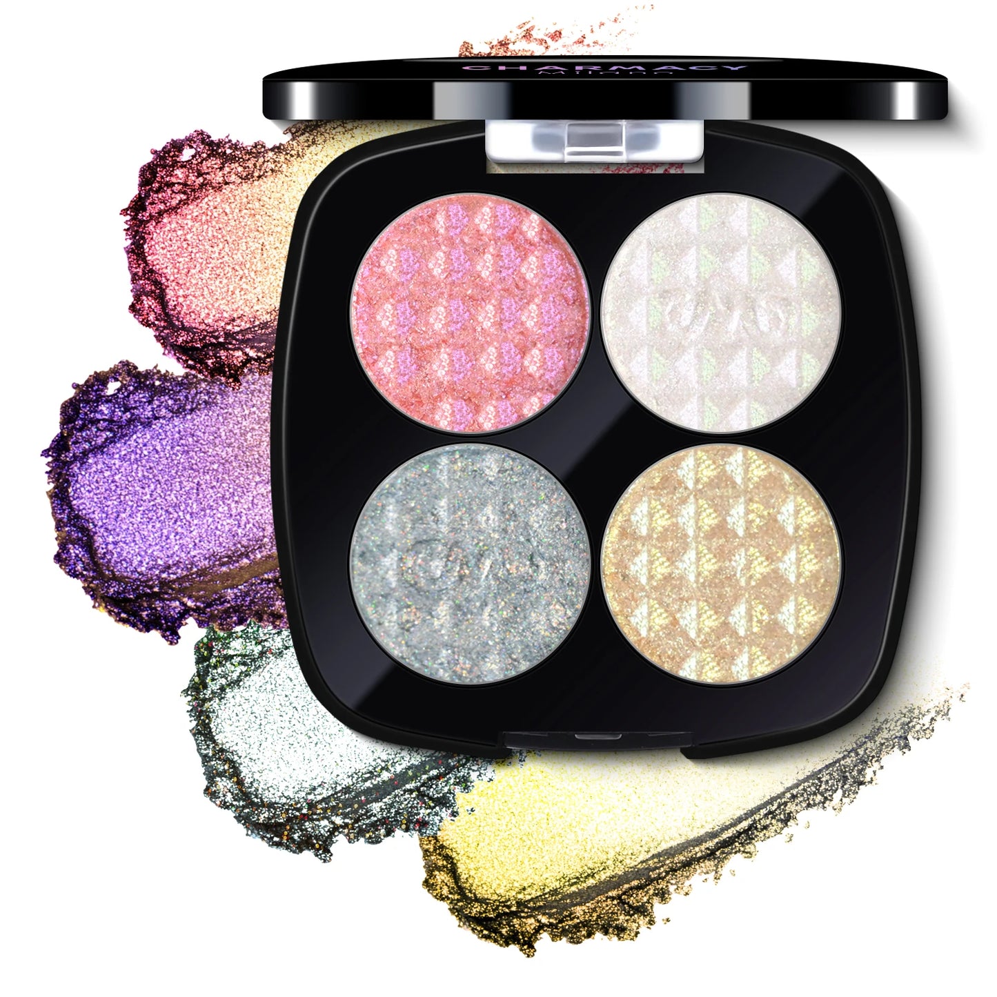 **« Palette fards à paupières  4 couleurs – Vegan, scintillant et longue tenue »**