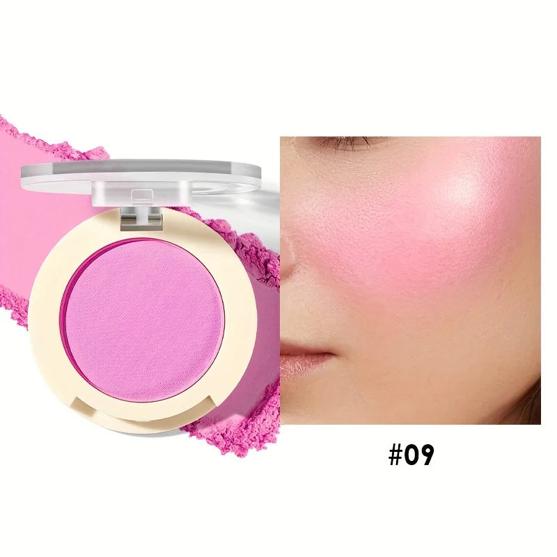 Blush poudre perlée – Illumine le visage, contour et profil, maquillage beauté pour la peau – Rouge longue tenue et waterproof