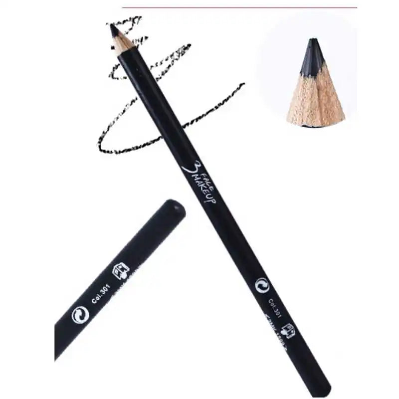 Crayon à sourcils Eyeliner noir et marron, maquillage professionnel à la mode, accessoires d'outils de beauté durables et imperméables