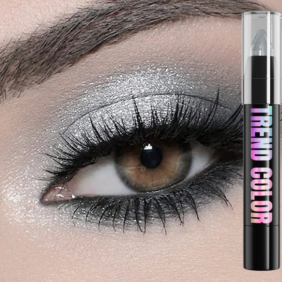 Crayon eyeliner nacré pailleté 24 couleurs, waterproof, mat, nude, effet illuminateur.