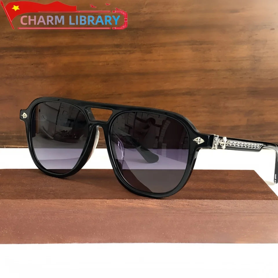 « Lunettes de soleil rétro – Acétate luxe, UV400 mixte »