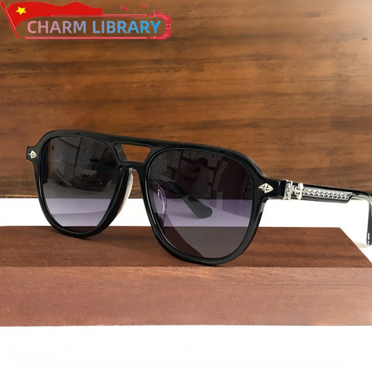 « Lunettes de soleil rétro – Acétate luxe, UV400 mixte »