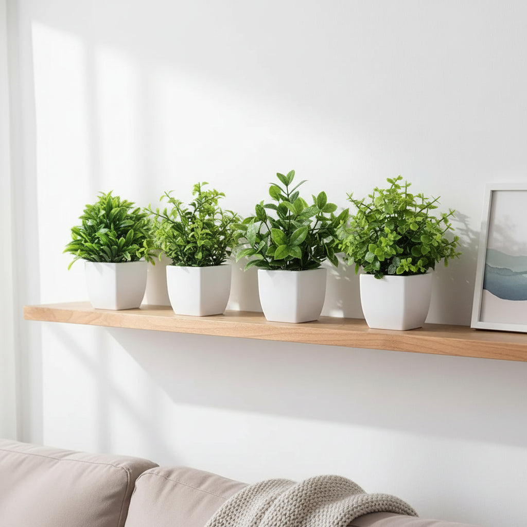 Artificial Eucalyptus Bonsai Plant – Decorative Fake Potted Greenery