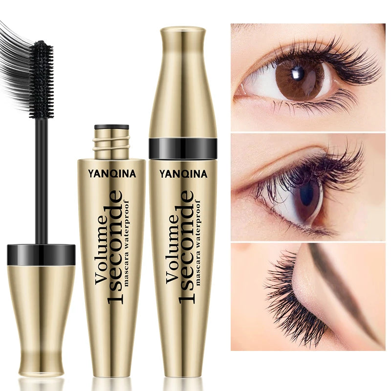 **« Mascara 3D waterproof – Recourbant, fibres noires et longue tenue »**