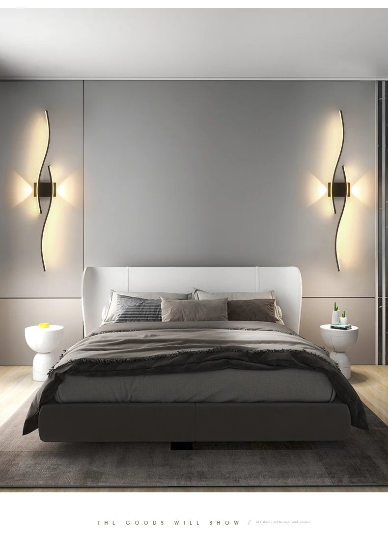 Modern LED Wall Lamp – Minimalist Lighting for Living Room, Bedroom & Kitchen