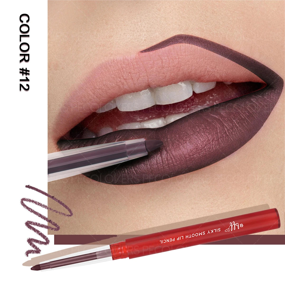 Crayon à Lèvres Mat Nude – Longue Tenue, Waterproof, Fini Brillant, Maquillage des Lèvres