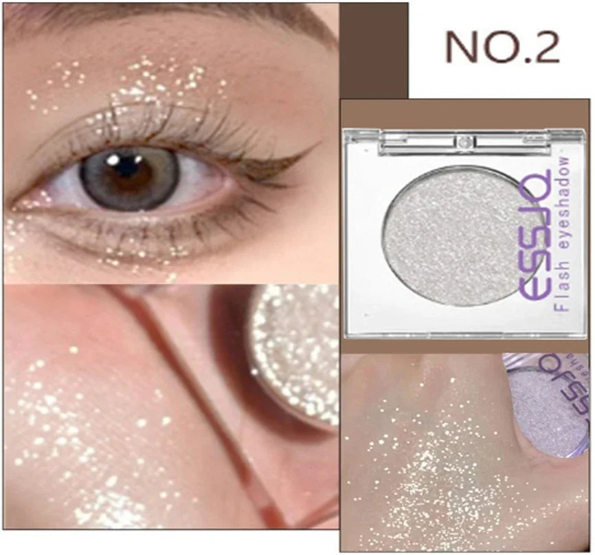 Palette Fard à Paupières Pro — Tenue Longue, Mono Couleur, Waterproof, Fini Nude, Perlé, Mat et Pailleté, Ombre à Paupières pour Maquillage Professionnel