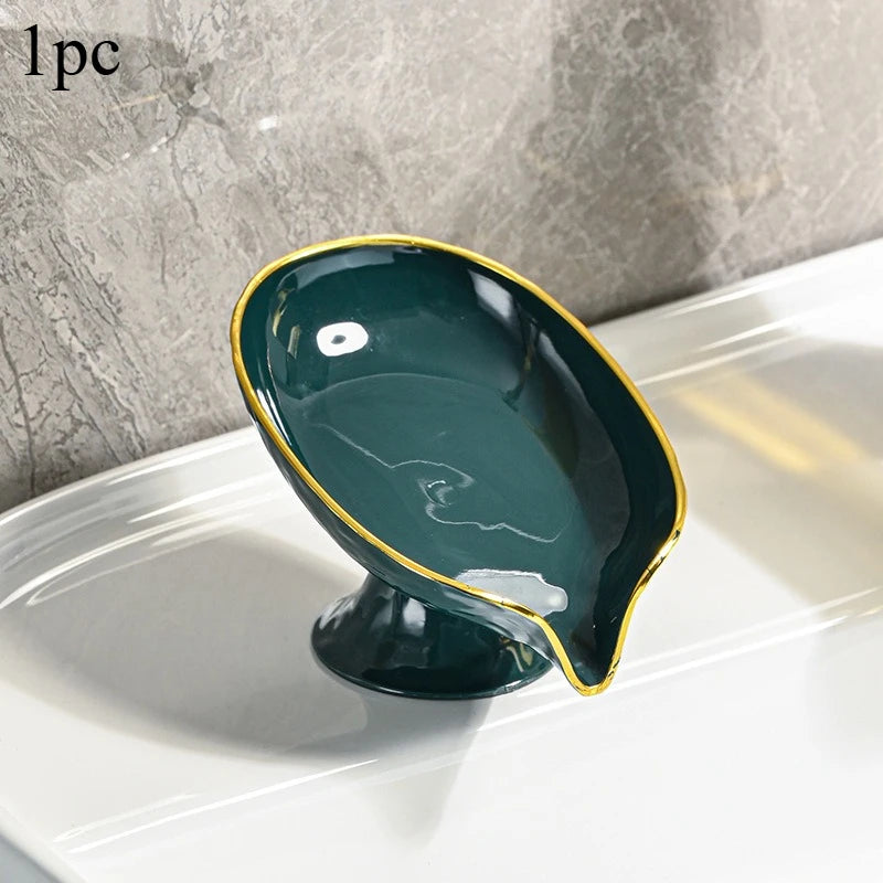 Oval Soap Dish with Drainage Holes – Bathroom Soap Holder Organizer