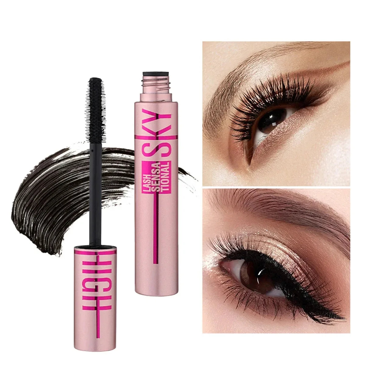 Mascara allongeant cils longue tenue waterproof noir soyeux extensions maquillage coréen