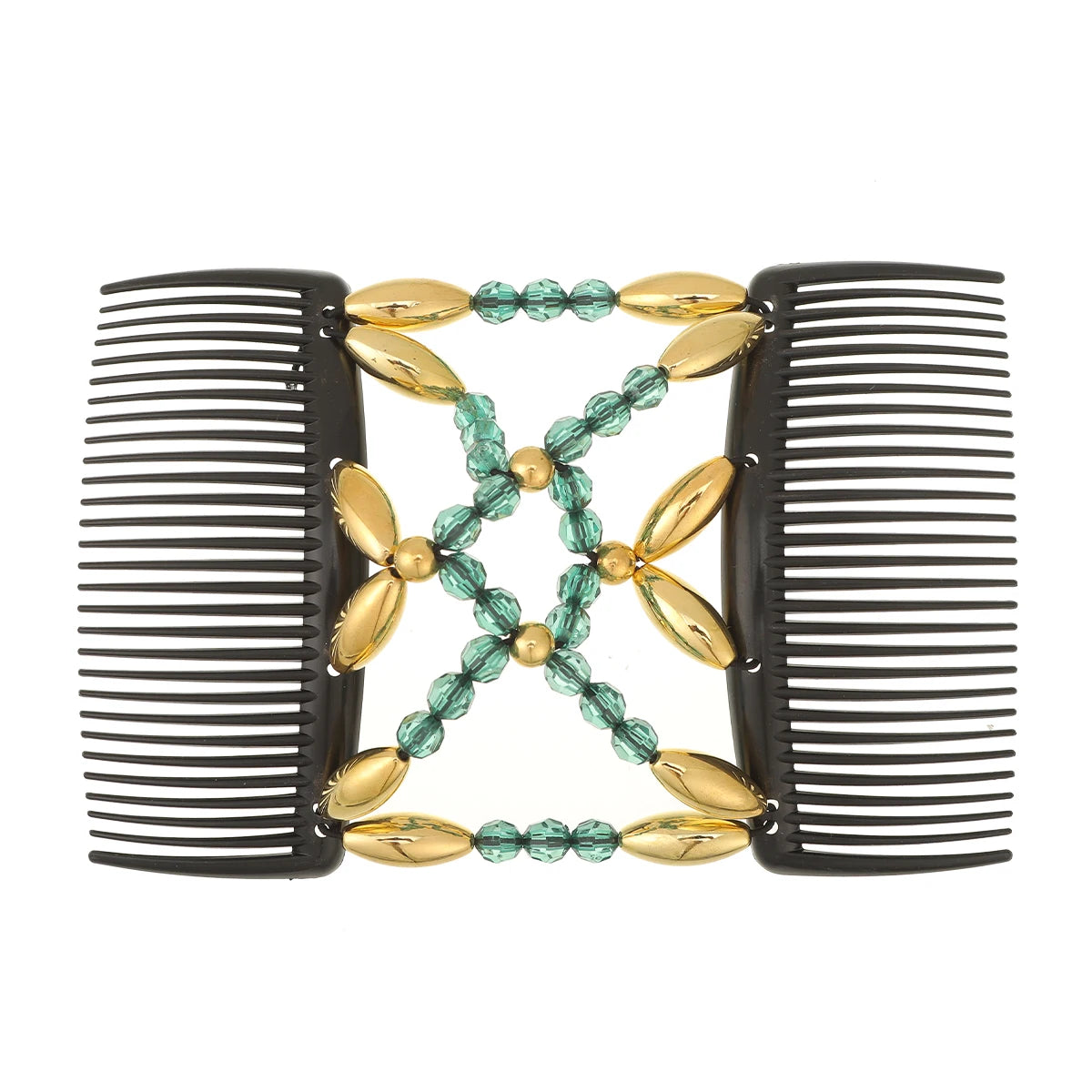 « Peigne Élastique Double Rang – Accessoire Cheveux Femme »