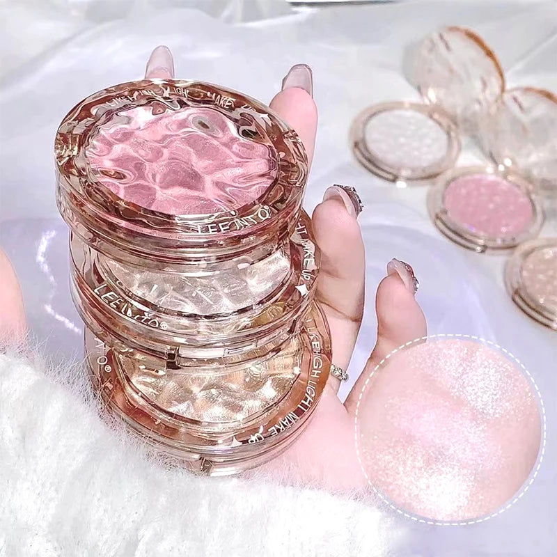 Blush poudre – Poudre perlée à haute brillance, fine et scintillante – Maquillage illuminant, sans chute