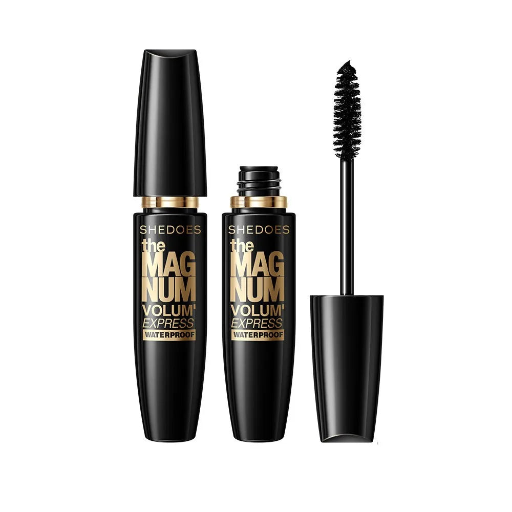 Mascara 5D noir waterproof allongeant cils fibres de soie volumisant pour femme