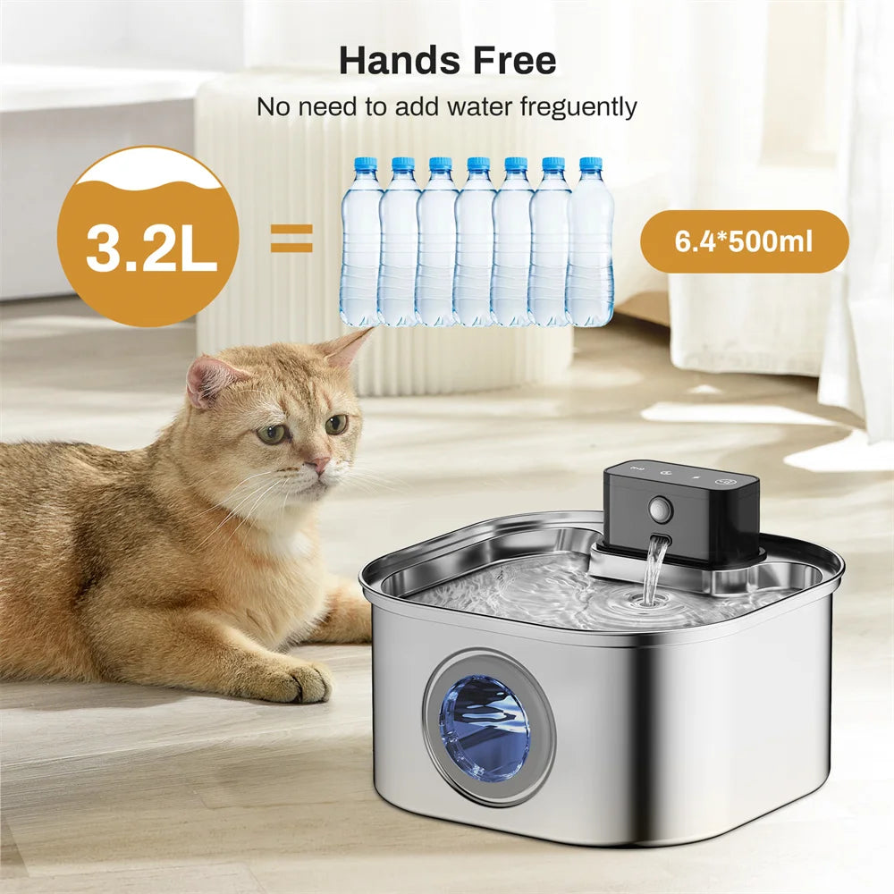 Rechargeable Smart Water Fountain for Cats & Dogs