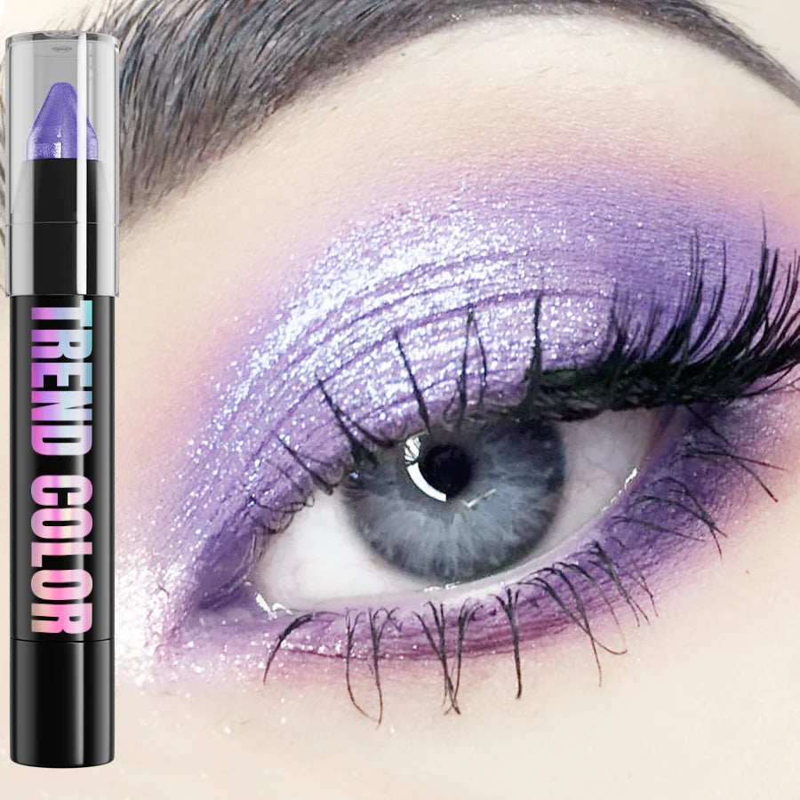 Crayon eyeliner nacré pailleté 24 couleurs, waterproof, mat, nude, effet illuminateur.
