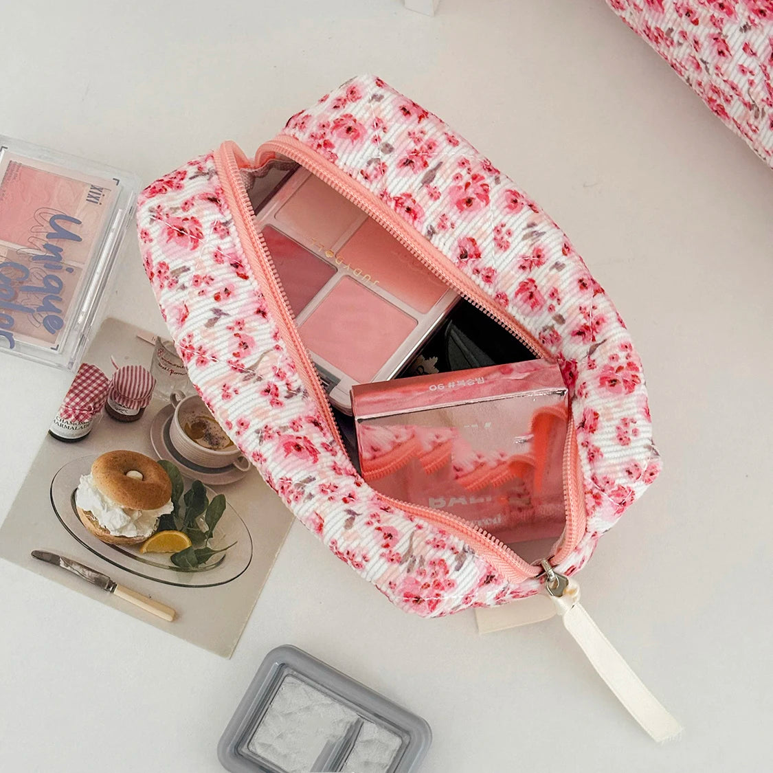 Floral Cosmetic Travel Bag