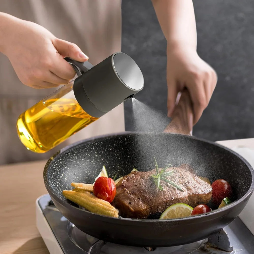 250ml Olive Oil Sprayer – BPA-Free High Borosilicate Glass Oil Mister for Air Fryer, BBQ & Cooking