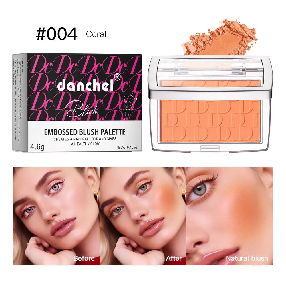 Blush pour le visage mat – Teinte naturelle pour les joues, illumine le visage, rose/rouge – Contouring, poudre douce, maquillage féminin