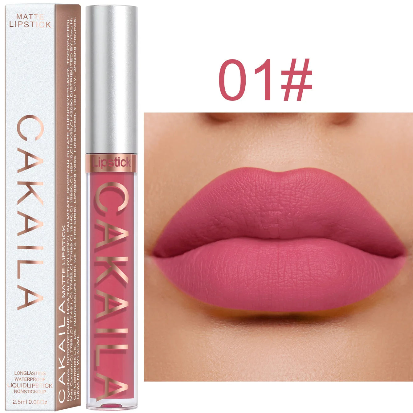 Rouge à lèvres 18 couleurs – Finition mate | Waterproof et non collant | Gloss longue tenue pour lèvres élégantes