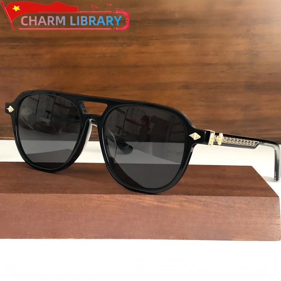 « Lunettes de soleil rétro – Acétate luxe, UV400 mixte »