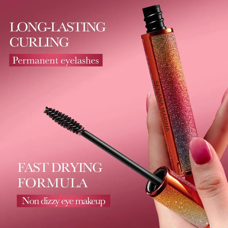 Mascara waterproof allongeant cils noirs soyeux longue tenue extensions maquillage coréen