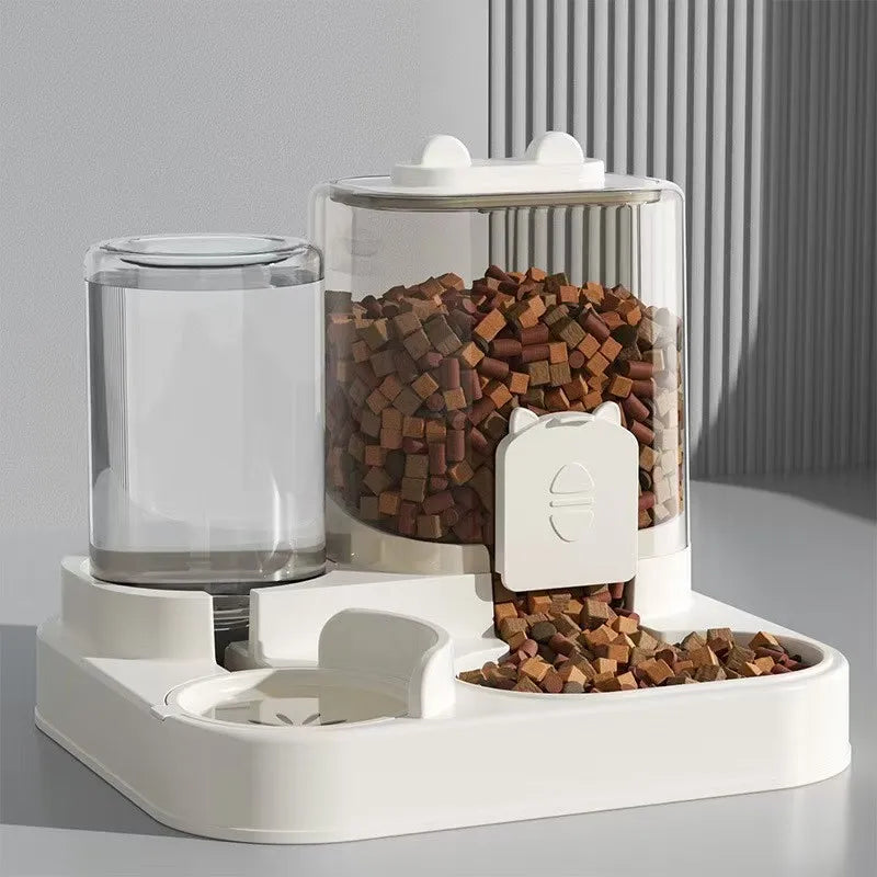 Automatic Pet Feeder & Water Dispenser – Large Capacity Food and Water Station