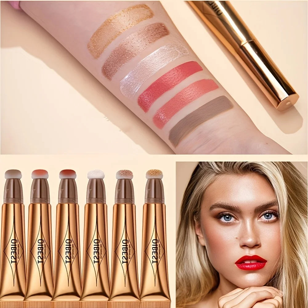 Stylo Maquillage Multifonction — Blush, Highlighter et Stylos de Retouche pour un Teint Parfait